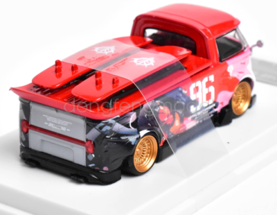 LMLF 1:64 Red #96 For T1 RWB Pickup Camper Kombi Model Diecast