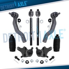 8pc Front Lower Ball Joints Inner Outer Tie R...