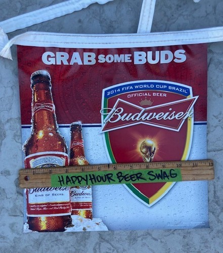 New 21' Budweiser FIFA World Cup Futbol Soccer Vinyl Double Sided Beer Banner - Picture 4 of 5
