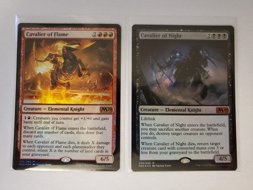 2x Cavalier Mythic Rare FOIL MTG Core Set 2020 NM/Mint includes Night and Flame