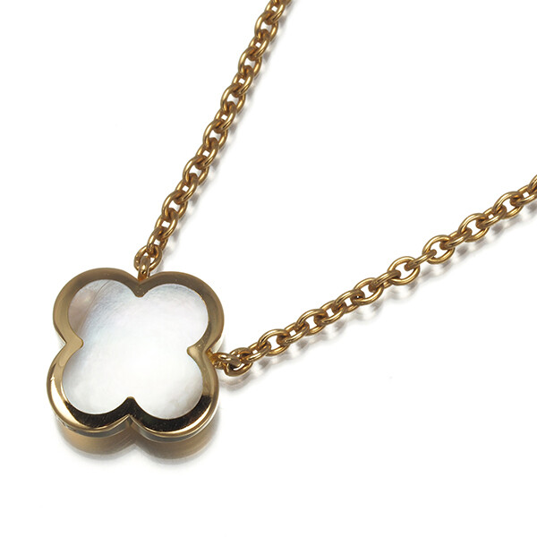 Van Cleef & Arpels アルハンブラ 18K マザーオブパール Auth Van Cleef & Arpels Necklace Mother of Pearl Pure