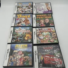 Lot Of 8 Nintendo DS Game Case and Manual ONLY - NO GAMES Replacement Case!!