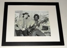 Framed Stevie Ray Vaughan / Buddy Guy 1985 SRV poster 13"x16" Blues Legends!