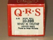 Vintage 1970 QRS Player Piano Roll 10-398 Johnny Cash WHAT IS TRUTH