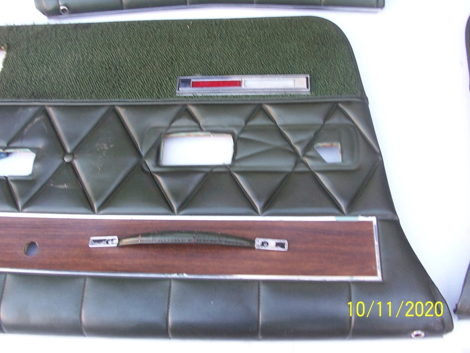 Mercury Marquis 1969 1970 paneles de puerta derecha izquierda delantera trasera usado fabricante de equipos originales 4 piezas Foto 3 de 4