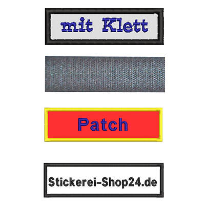 Patches Aufnäher mit Klettrücken in vielen Größen und Farben