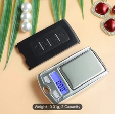Portable Car Key Digital Scale 0.01g-100g/200g Mini Jewelry Weighing LCD Display