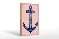 Holzschild Spruch Freunde Anker Sind Immer Da 20X30 Cm Deko Schild