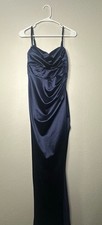 Woman’s Windsor Satin Corset Navy Blue XS Dress