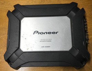 Pioneer GM 5500T 820W Max 2 Channel Bridgeable Car Audio Power Amp UNTESTED