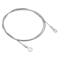 10 x Stainless Steel Lanyard Cable 1.5mmx100cm Eyelets Ended Security Wire Rope