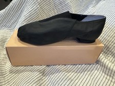 Black Leather Jazz Shoe - BLOCH brand Dance Footwear Size 6.5