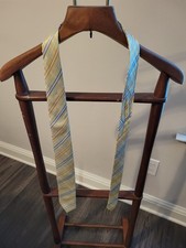 XMI Platinum Handmade Yellow Blue Multi Color Tie Made in USA