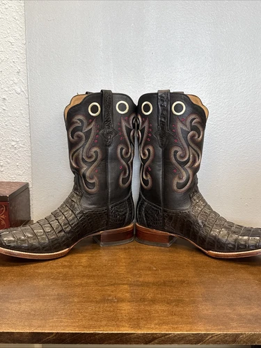 ❤️ Botas de Colección Don Cuco’s Vaquero Occidental Personalizadas Piel de Cocodrilo EE. UU. 12 - Imagen 10 de 17