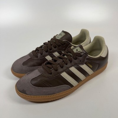 Adidas Samba OG Brown Putty Grey ID1481 Mens Size 9.5 Sneakers Brown Gum Sole