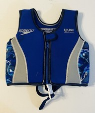 Speedo Youth Swimming Aid Vest Sharks Blocktheburn UV 50 54934 2-4 Yrs. 33-45 