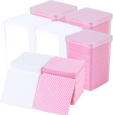 Pack of 1000 Lint-Free Nail Cotton Pads, Lint-Free Nail Wipes Lint Free Nail Wip