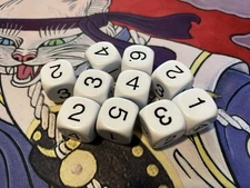 Pro Tour Dice 10x 22mm Jumbo Numbered D6 - Magic: the Gathering, Flesh and Blood