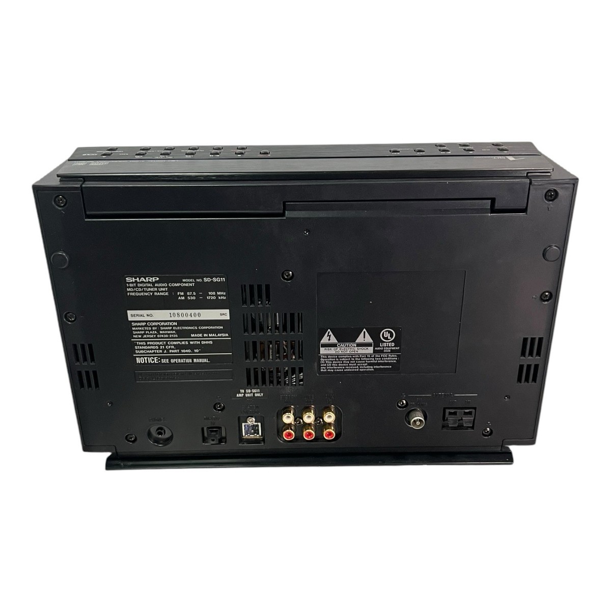 SHARP 1ビットデジタルシステム SD-SG11 本体 SHARP SD-SG11 Mini Component System CD/MD Player Tuner | eBay