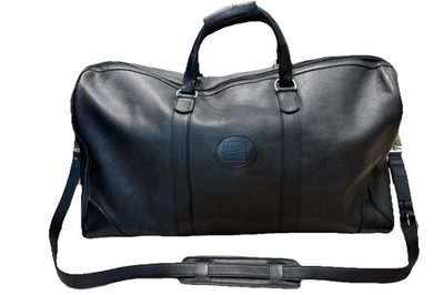 #ad Vintage Roots Hd Canada Leather Black Duffle Weekender Travel Bag 20th Century $250.00