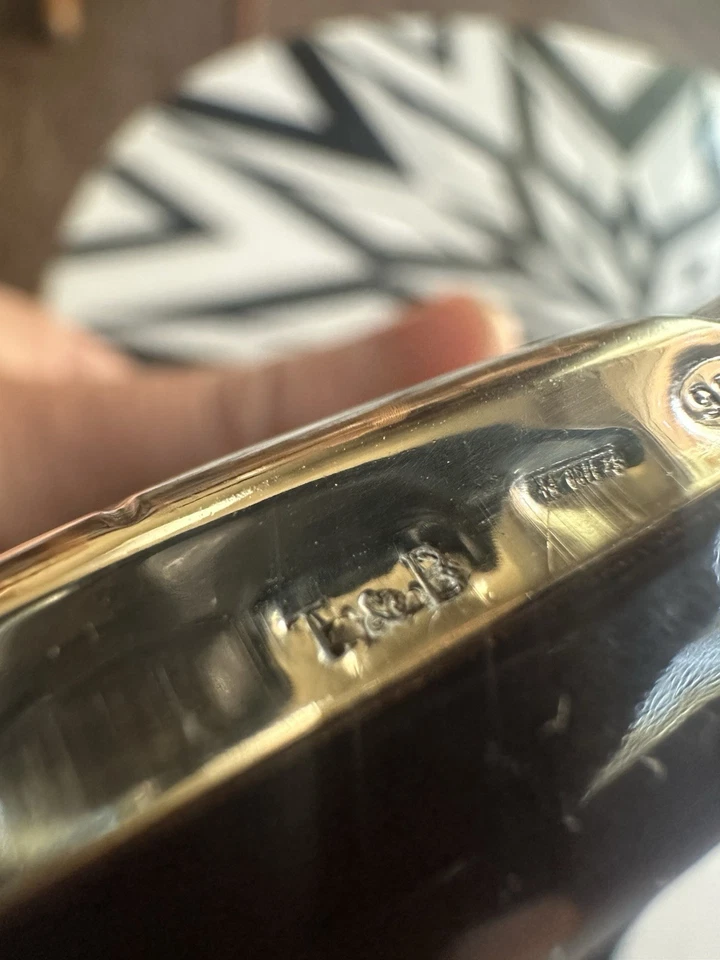 Marco de fotos italiano de plata de ley para bebé en forma de elefante Foto 4 de 4