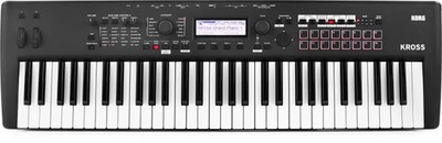 Korg Kross 2-61-MB 61-key Synthesizer Workstation - Super Matte Black