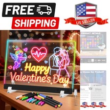 Lumi Tavolo da Disegno LED con 12 Marcatori, 13,7"x10" LED Blocco Note con Colori,...