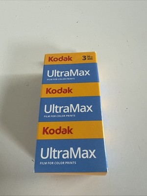 Kodak UltraMax 400 Color Negative Film (35mm, 36 Exposures) - 3 Pack
