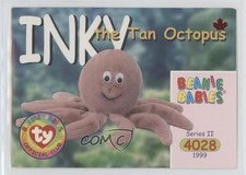 1999 Ty Beanie Babies Series 2 Chase Maple Leaf Inky the Octopus #186 ha8