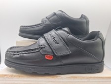 Image of Kickers Boys Fragma Single Strap School Shoe Uk 2 Brand New Az73