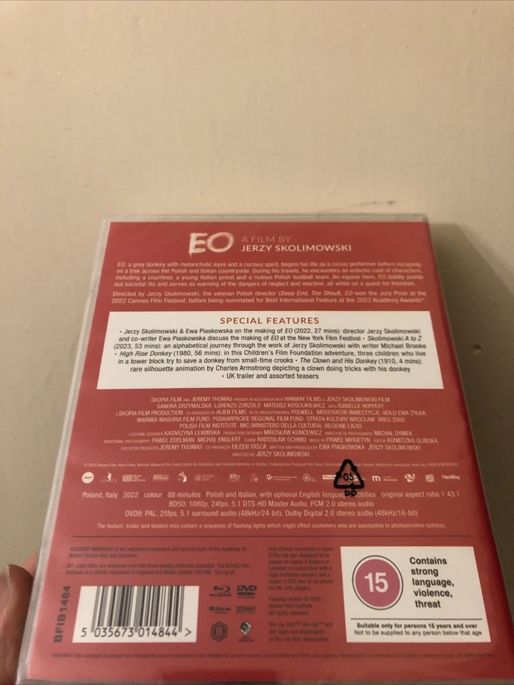 Eo Limited Edition Blu-ray DVD BFI Jerzy Skolimowski New Sealed - Image 2 of 4