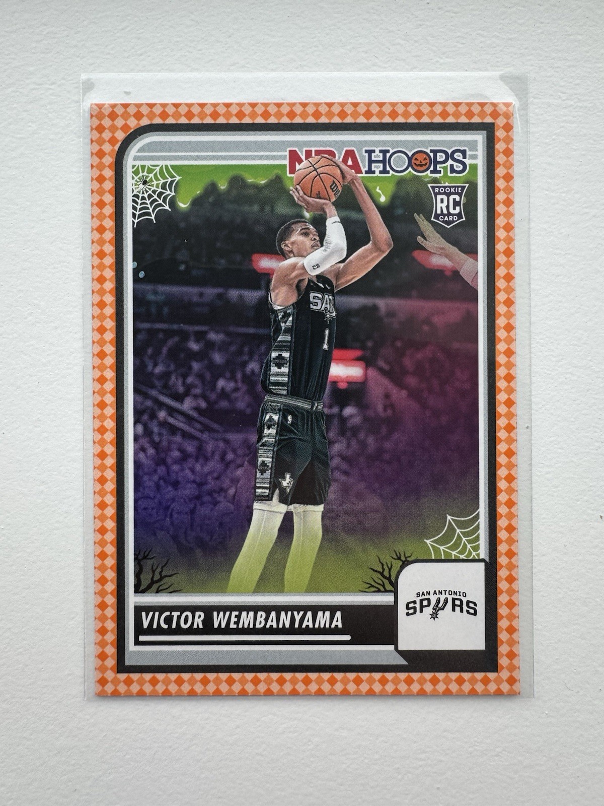 Victor Wembanyama 2023-24 Panini Haunted Hoops Orange RC #108