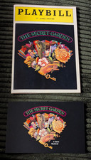 NICE 1991 SECRET GARDEN PLAYBILL + POSTCARD Mandy Patinkin BROADWAY New York NYC