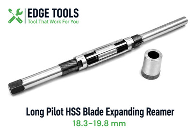NEW H8 Long Pilot HSS Blade Expanding Hand Reamer 18.3 19.8 mm Kingpin Reamer