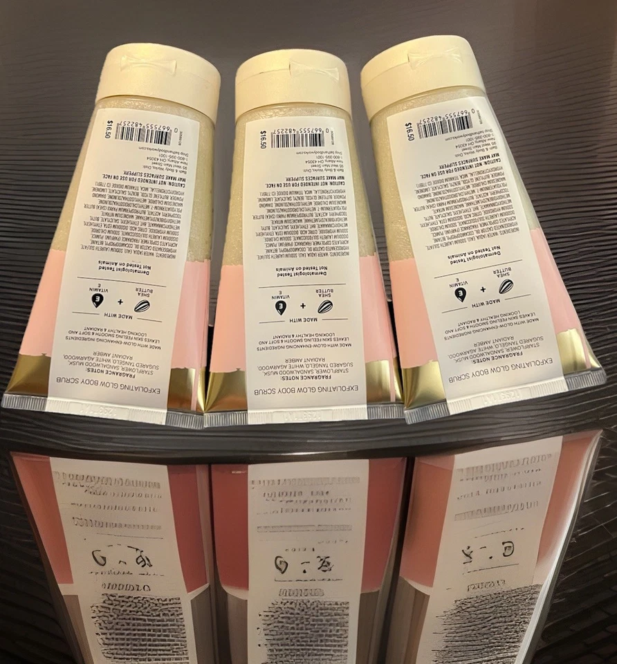 Bath & Body Works In The Stars Exfoliating Glow Body Scrub 3 Pack Shea Butter - Image 4 of 4