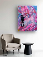 Opera D'arte Res2 Original He's A Rebel Love Rif Quadro Canvas Pop Art 