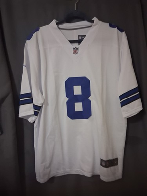 #ad Vintage Troy Aikman 8 Dallas Cowboys Team Nike NFL Football Jersey XXL White Y2K $42.00