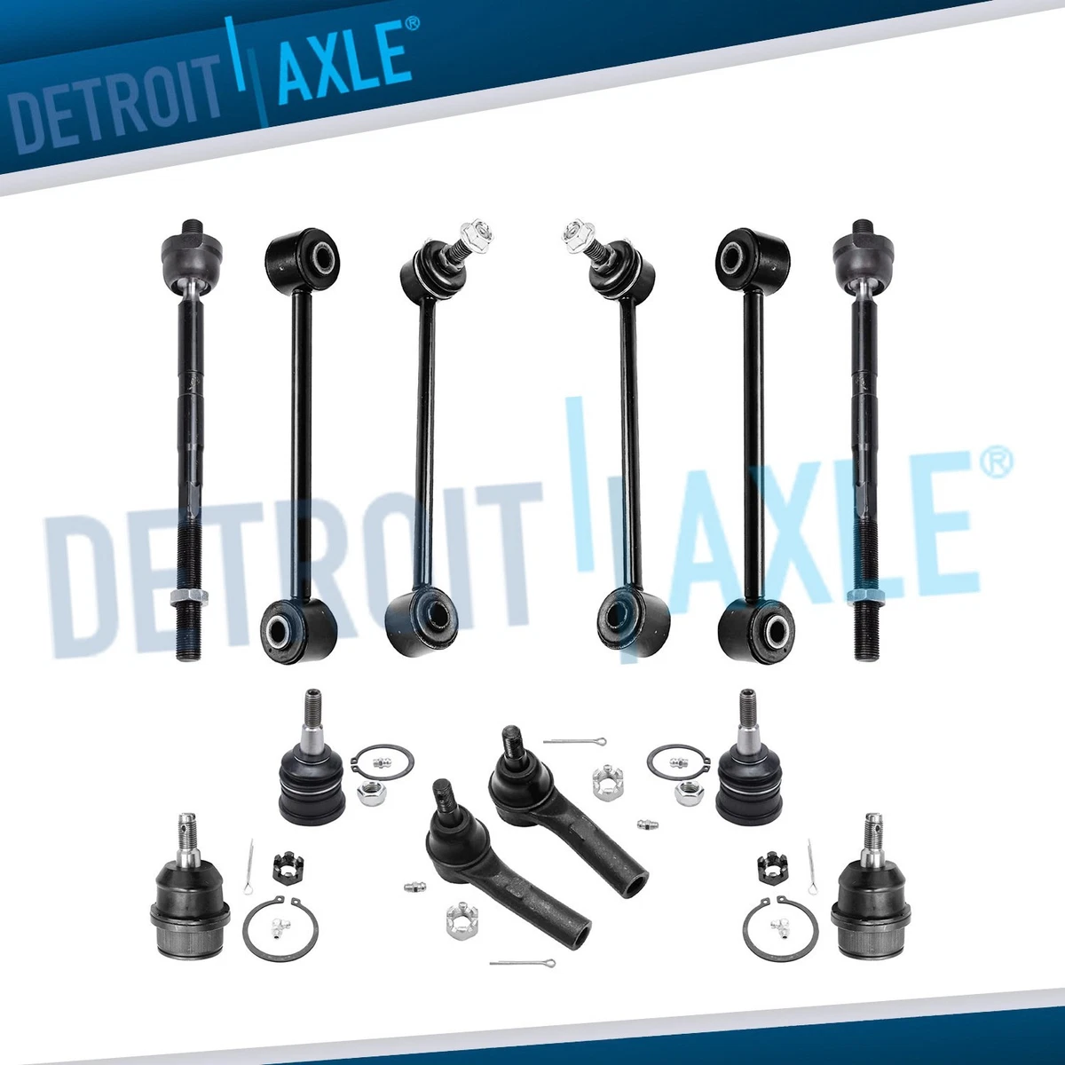 Pair Outer Track Tie Rod Ends Left & Right Hand Side Fit For Jeep Grand Cherokee WK2 2011-2021