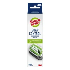 Scotch-Brite Soap Control Brush Refills, 2 Pack, Dish Cleaning Replacement Heads