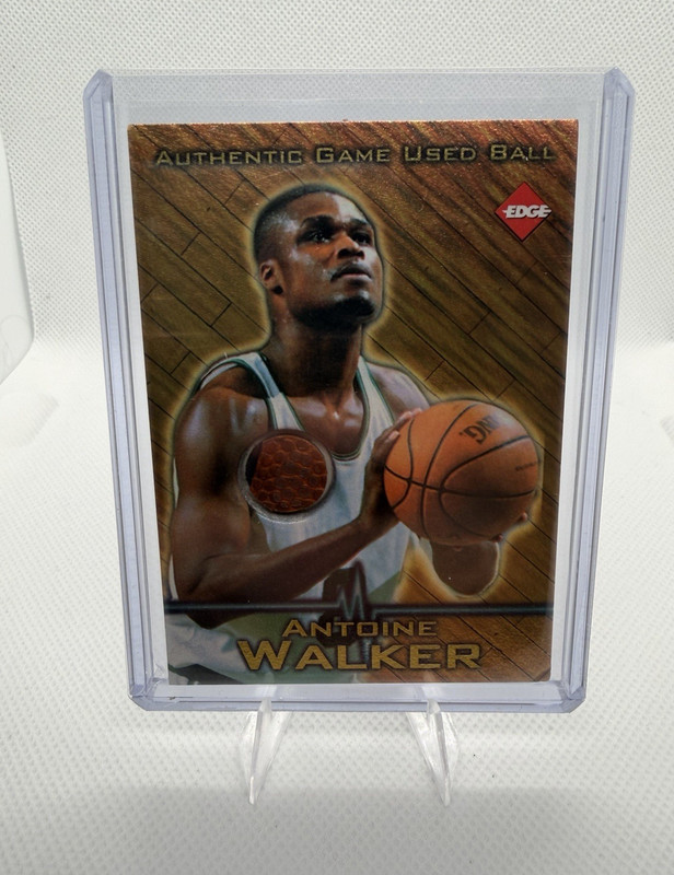 Collector's Edge 1997 Antoine Walker Game Used Ball Insert #1 Celtics NBA