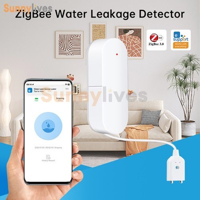 eWeLink Water Leakage Alarm Detector Water Leak Sensor Flood Alert Overflow 