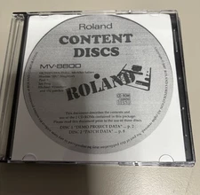 Roland MV8800 Production Studio Content ( Project Data / Patch Data)-2 Disks