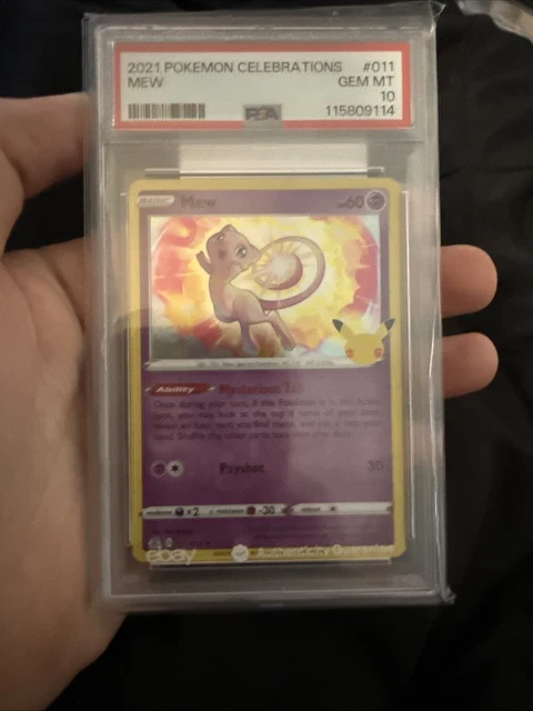 Mew 011/025 Celebrations Holo Rare 2021 Pokémon TCG Gem Mint PSA 10 💎LOW POP
