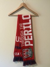 USA Soccer Scarf World Cup 2013 Panama Seattle Perilous Fight USMNT US Red