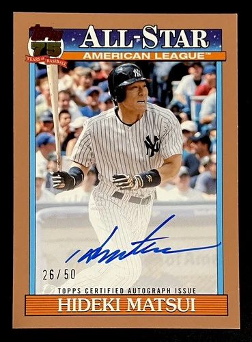 2026 Topps Series 1 Hideki Matsui Red Foil (RAW)