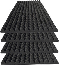 4 Pack Acoustic Foam,48X24X2 Inch Sound Proof Panel for Walls,High Density Fire