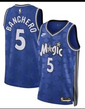 NWT Paolo Banchero 5 Orlando Magic Blue Classic Edition Swingman Size 5XL