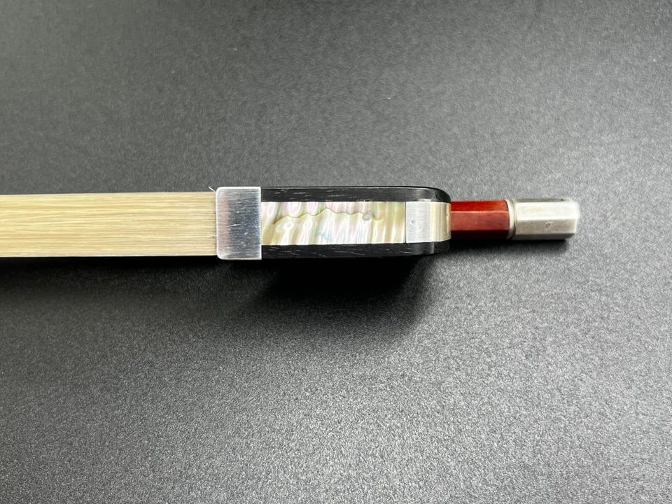 Sartory Copy Pernambuco 大提琴弓乌木青蛙银色安装 81.6 克 全新 — 第 3/4 张图片