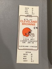 1994 Jan 15 Cleveland Browns Stadium AFC Championship Phantom Football Ticket