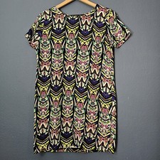 Asos AX Paris Tribal Eclectic Print Shift Dress Size 8